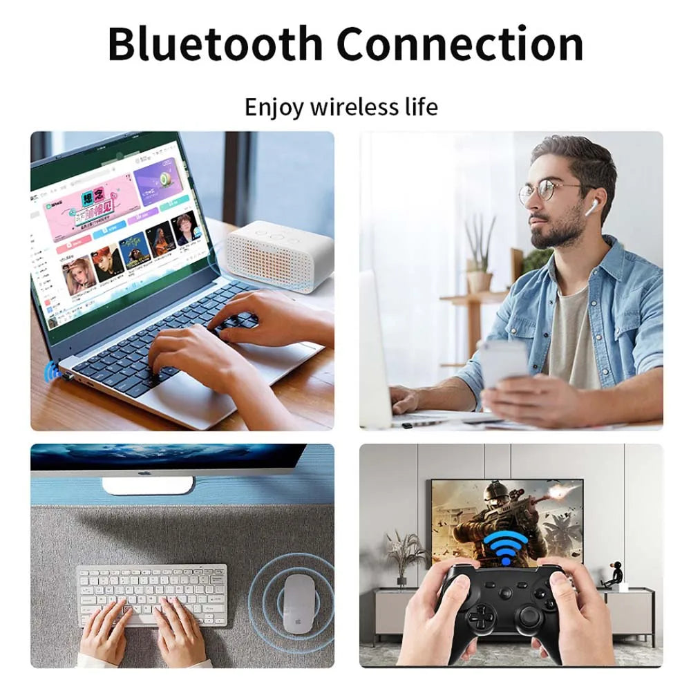 USB Bluetooth 5.4 Dongle Adapter – Wireless Audio, Mouse & Keyboard Receiver