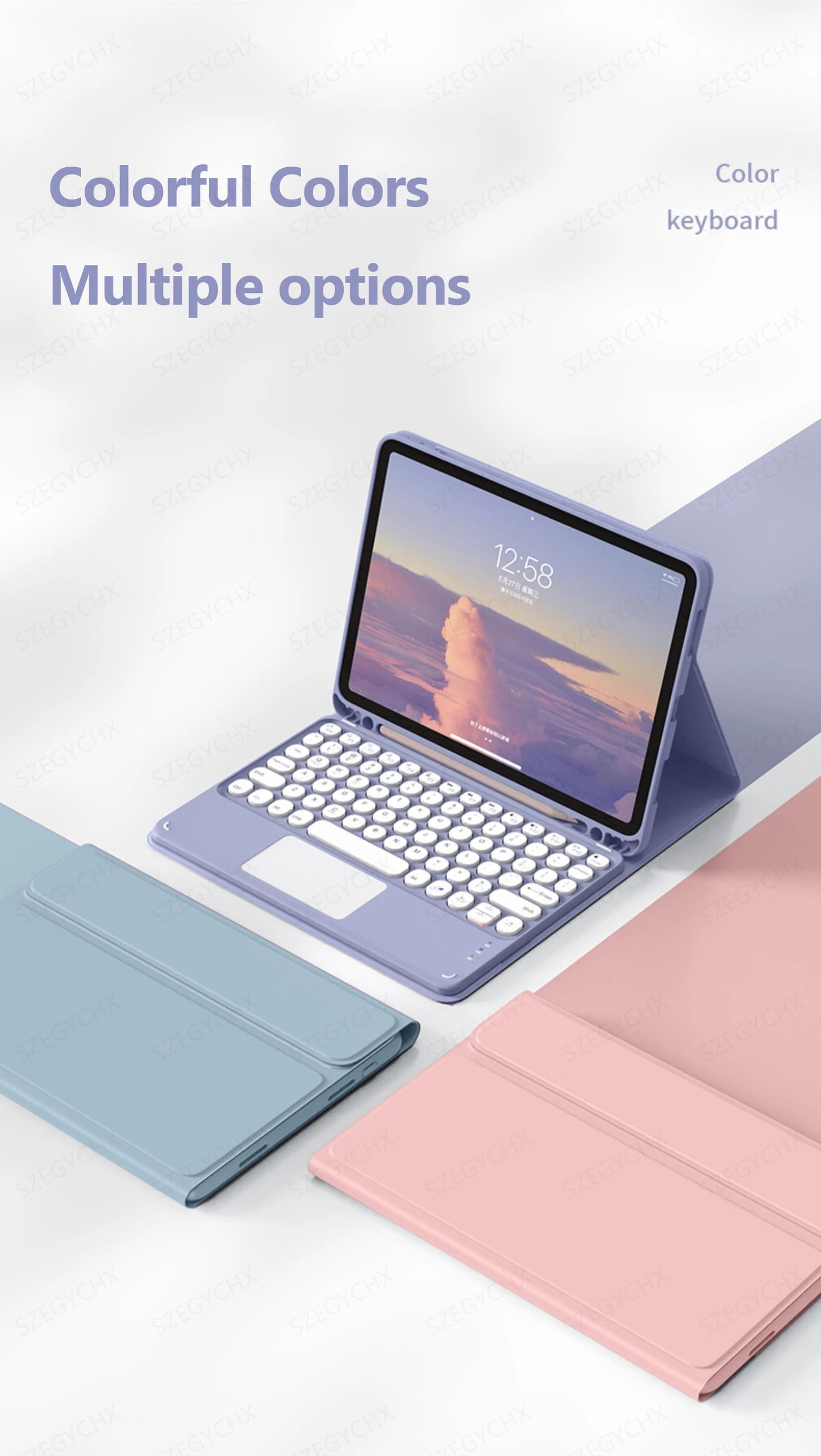 Bluetooth Keyboard & Mouse Case for iPad – Pro, Air, 10th Gen, Mini