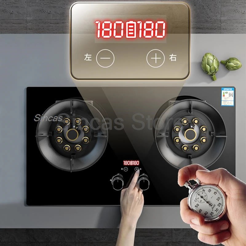 Two-Burner Gas Stove – Fierce Fire Desktop & Built-in | LPG & Natural Gas