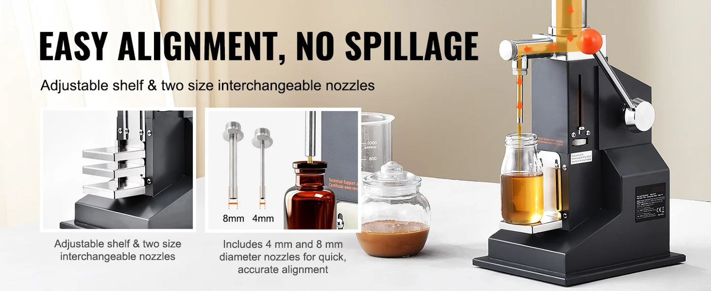 SucceBuy A03 Liquid Filling Machine | 5-3000ml | Semi-Auto | Adjustable Speed