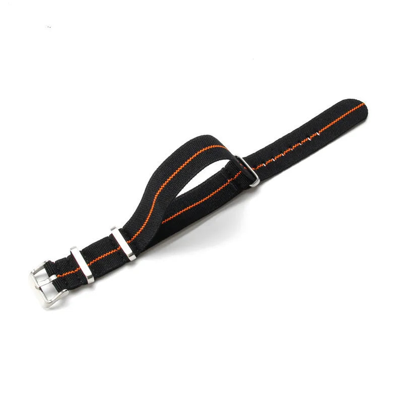Elastic NATO Nylon Watch Strap 18/20/22mm | Breathable Woven Watchband