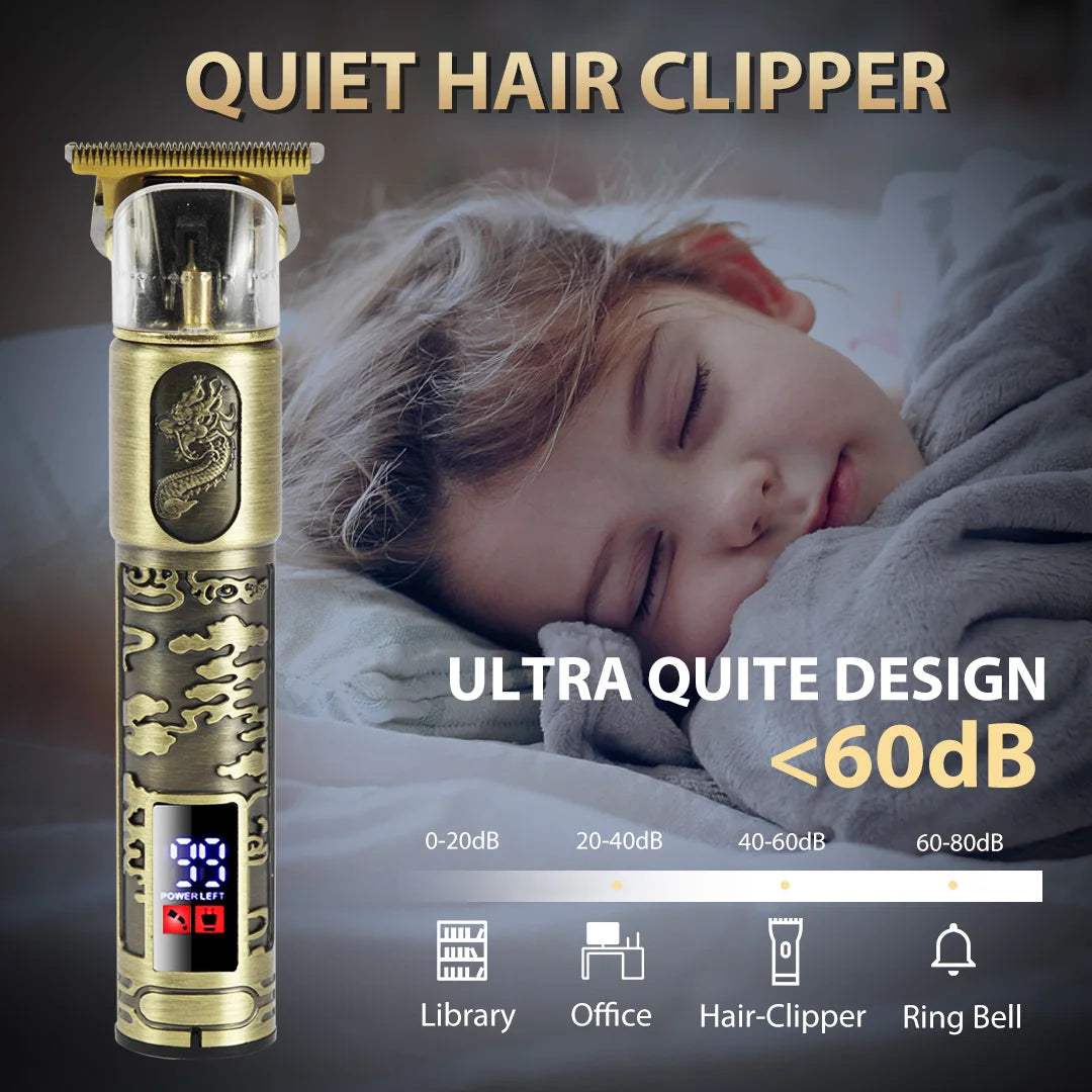 SEJOY Professional Hair Clipper – Cordless, Adjustable, Gold | EU Version
