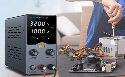 Wanptek Adjustable DC Lab Bench Power Supply – 30V/10A, 60V/5A, 120V/3A
