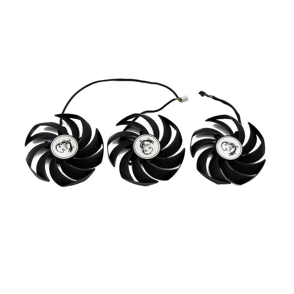 MSI RTX 3080 3090 3070 3060 Ti Gaming X Trio GPU Replacement Fan – PLD09210S12HH 90mm 4-Pin