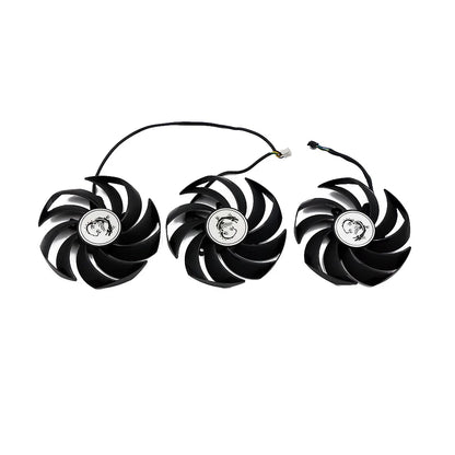 MSI RTX 3080 3090 3070 3060 Ti Gaming X Trio GPU Replacement Fan – PLD09210S12HH 90mm 4-Pin