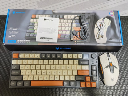 YQT K92 Wireless Keyboard & Mouse Set – 80% Layout, Bluetooth 2.4G, Multi-Language, Backlit, 2000mAh