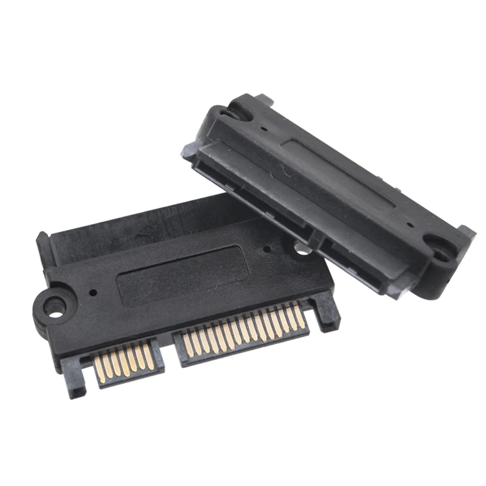 SATA 22-Pin Male to Female Adapter – Power & Data Converter