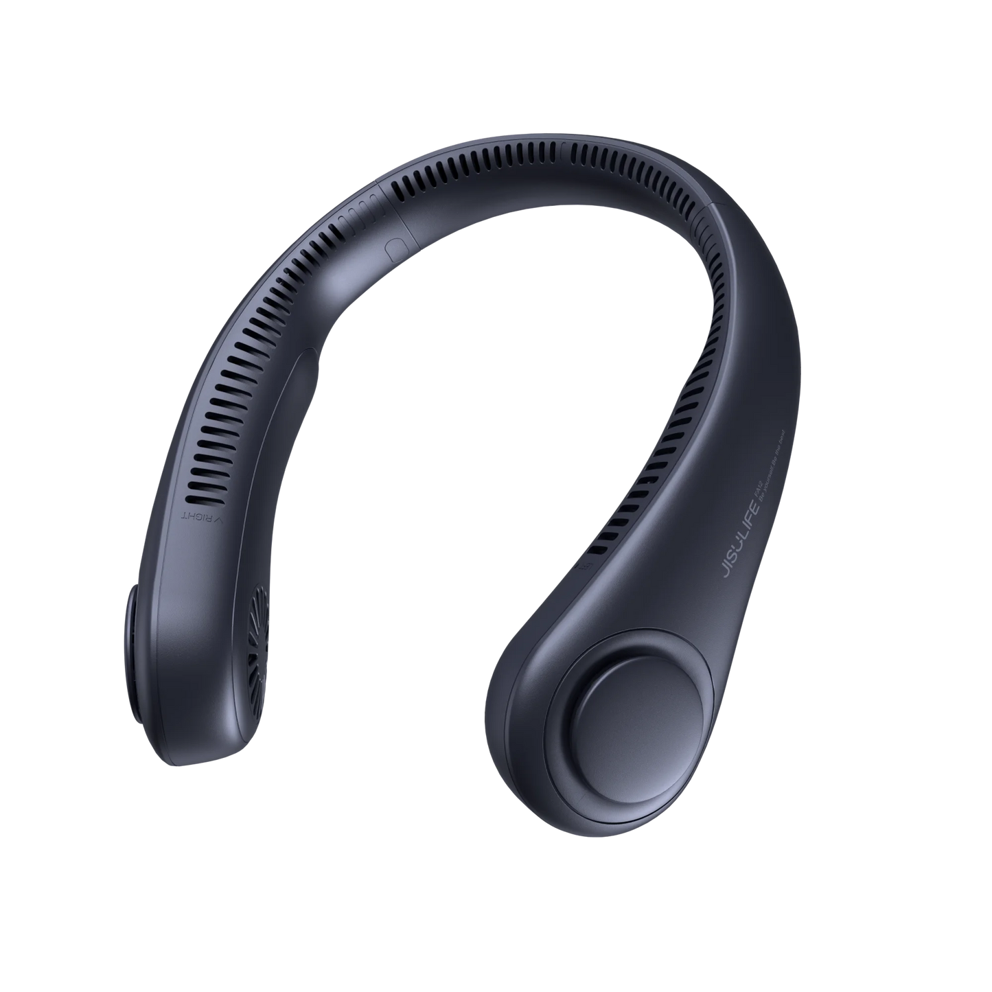 JISULIFE Portable Neck Fan – 4000mAh, 5 Speeds, Twistable Bladeless Hands-Free Neckband Fan