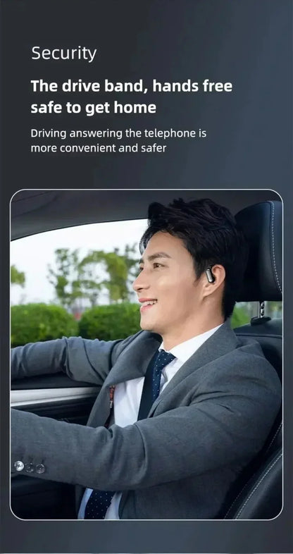 A520 Wireless Bluetooth 5.3 Ear Hook Headset – HIFI Stereo, Microphone, Running & Gaming