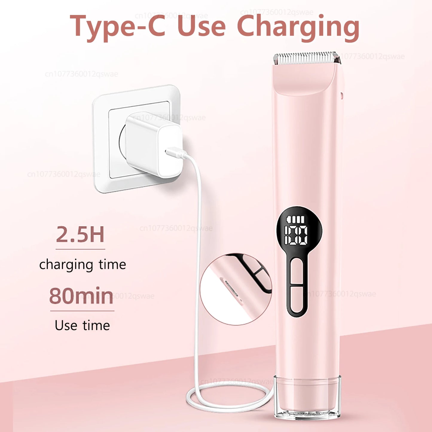Electric Lady Shaver – Rechargeable Wet & Dry Razor for Legs, Arms, Underarm & Bikini