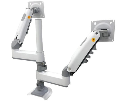 NB H180 Double monitor desk Holder Arm Gas Spring Full Motion 17"-27" LCD TV Mount ergonomic dual arm clamp bracket 2-9kgs each