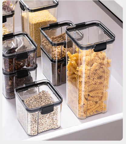 Airtight Kitchen Storage Jars | Moisture-Proof PET Containers 460ml–1800ml