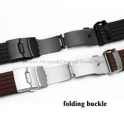 Quick Release Silicone Watch Strap 18–24mm – For Huawei, Seiko, Omega, Fossil & More