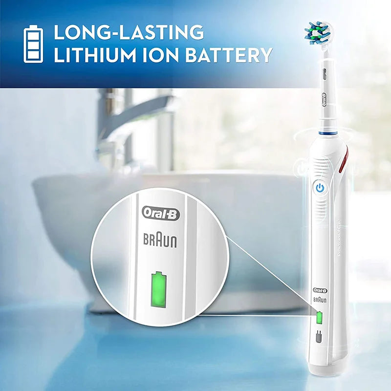 Oral-B Pro 4000 Electric Toothbrush – 3D Action, Pressure Sensor, 4 Modes, Gum Care, Waterproof
