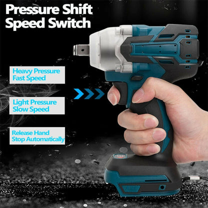 1/2" Brushless Cordless Impact Wrench 520NM – Compatible with 18V Battery