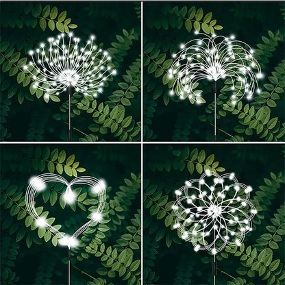 Solar Fireworks Fairy Lights – LED Dandelion Globe String Lights for Garden & Lawn