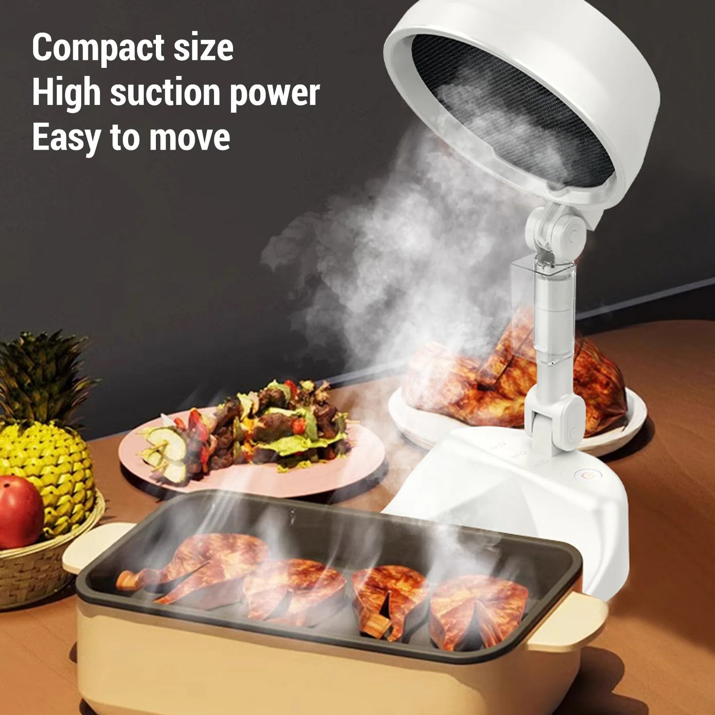 Portable Desktop Range Hood | 8W | 3 Speed | Foldable | Low Noise Kitchen Fan