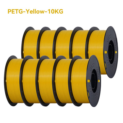 KINGROON 3D Printer Filament – 10 Rolls 1.75mm PLA / PETG, 1KG Each, Mix Colors, Eco-Friendly