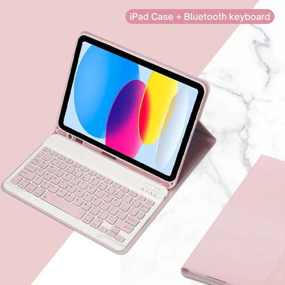 PULUZ Detachable Bluetooth Keyboard Case for iPad 10th Gen 10.9" & iPad 11" A16 2025 – with Pencil Holder