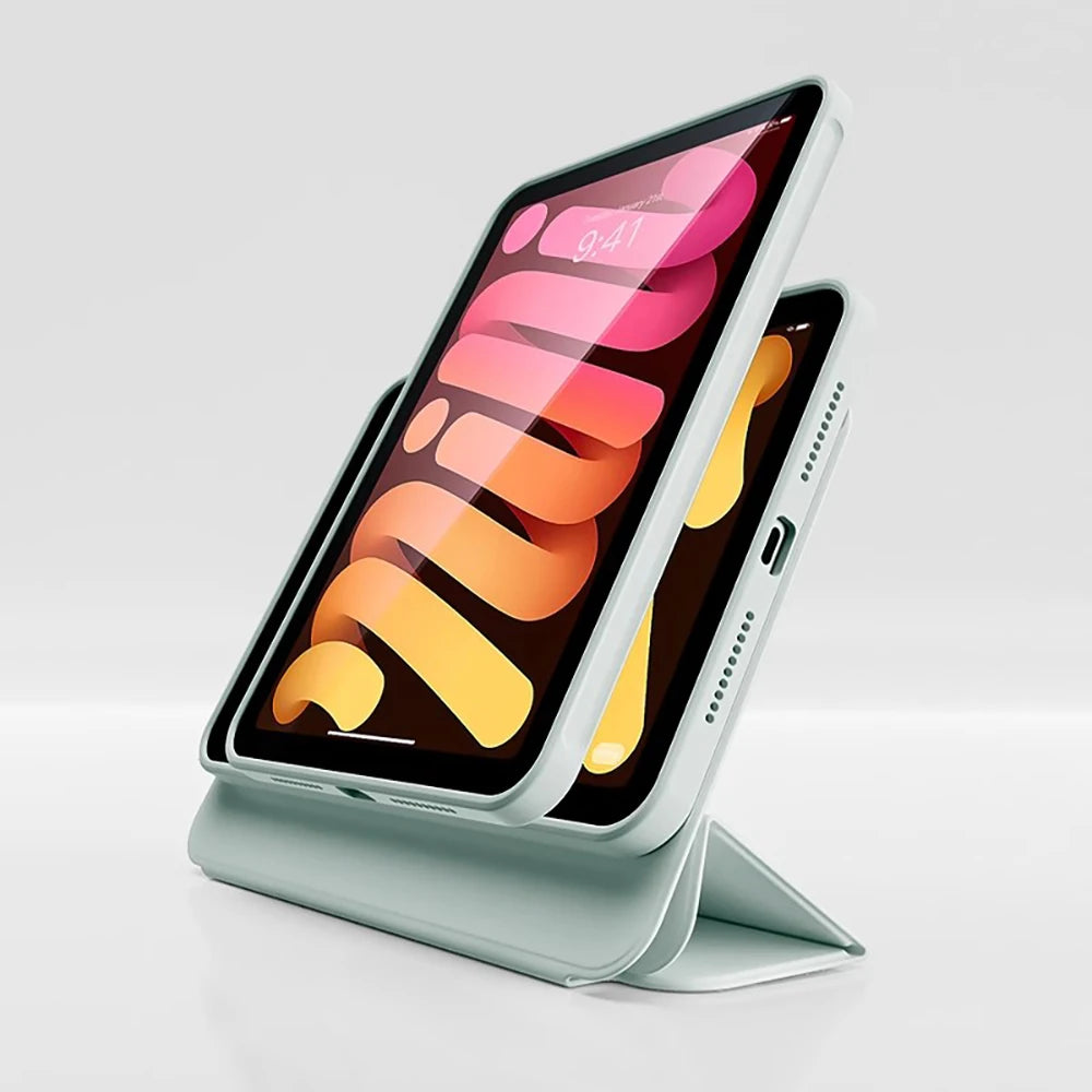 SZEGYCHX Magnetic Folio Case for iPad Mini 7 A17 Pro & Mini 6 – 8.3" Smart Folding Cover