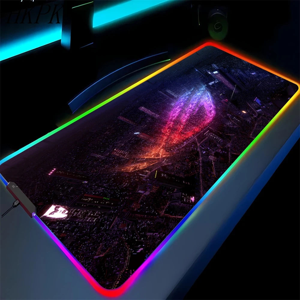 RGB Gaming Mouse Pad XXL with Backlight – Multiple Sizes, Non-Slip Rubber, 3mm