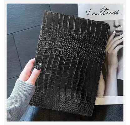 Premium Crocodile Leather iPad Case with Card Slot – 9.7" to 11" | Air, Mini, Pro