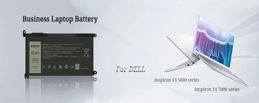 SKOWER Dell Vostro & Inspiron Replacement Battery WDX0R 42Wh — 5468 5471 5568 7368 7460 7472