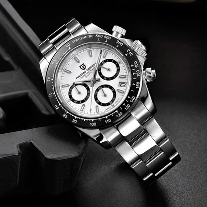 PAGANI DESIGN PD1644 Men's Quartz Chronograph Watch – Sapphire Crystal, 100M Water Resistant