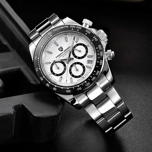 PAGANI DESIGN PD1644 Men's Quartz Chronograph Watch – Sapphire Crystal, 100M Water Resistant