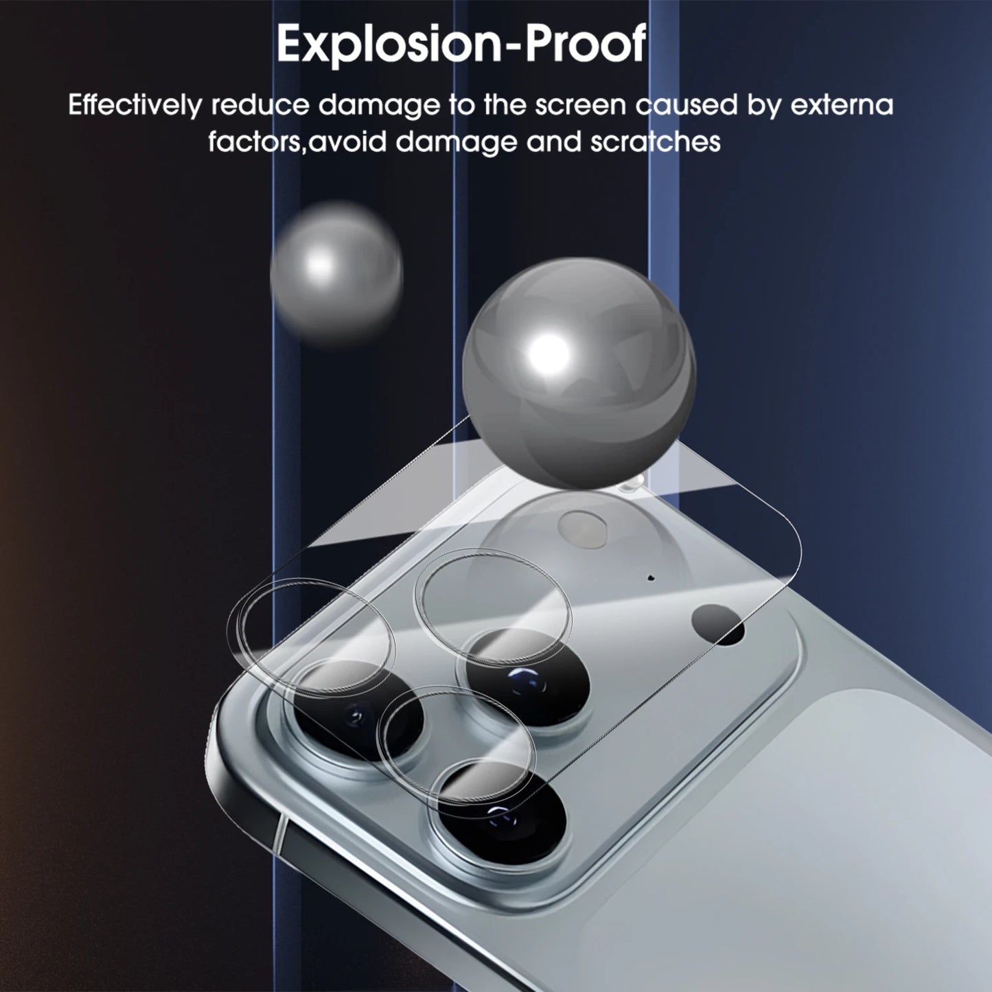 Camera Lens Tempered Glass for iPhone 17 Pro Max / 17 Air | Full Coverage Anti-Scratch Lens Protector (1-5 Sets)