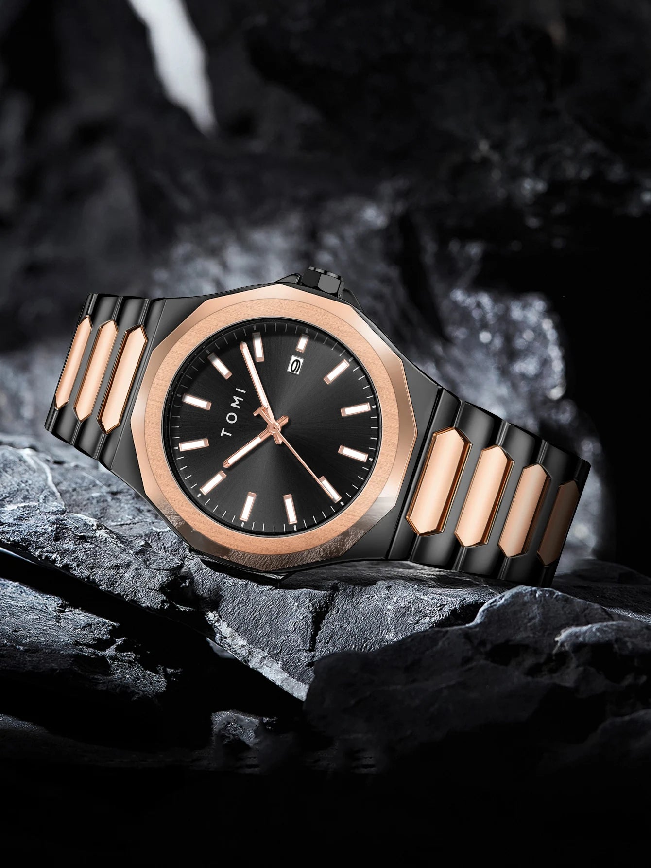 TOMI Luxury Men’s Watch & Gift Box Set – Business Quartz Watch