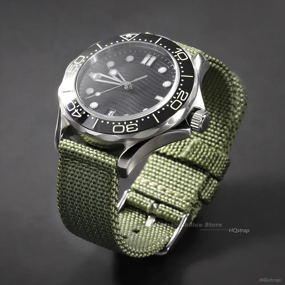 Quick Release Canvas Nylon Watch Strap 18–24mm – Men & Women Replacement Watchband