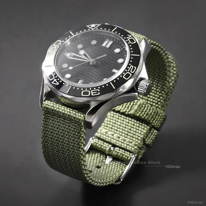 Quick Release Canvas Nylon Watch Strap 18–24mm – Men & Women Replacement Watchband