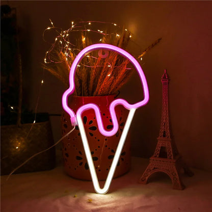 LED Neon Sign – USB/Battery Powered, Customizable, Bar & Bedroom Wall Decor