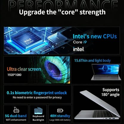 Gaming & Office Laptop — Intel i9-10980HK, 16GB RAM, Up to 2TB SSD, 1080p FHD, Fingerprint Unlock