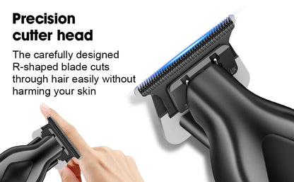 HIENA PRO Cordless Hair Clipper Set | Professional Barber Kit, Electric Foil Shaver & Beard Trimmer Combo