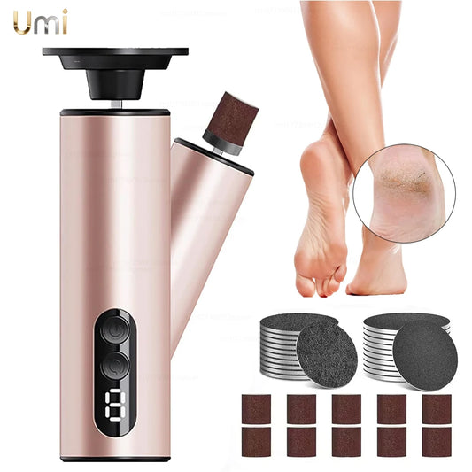 Electric Foot File Rechargeable – Pedicure Callus & Dead Skin Remover for Heels