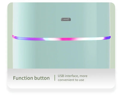 Air Humidifier Double Spray – Aromatherapy, Colorful LED, Heavy Fog, Mute