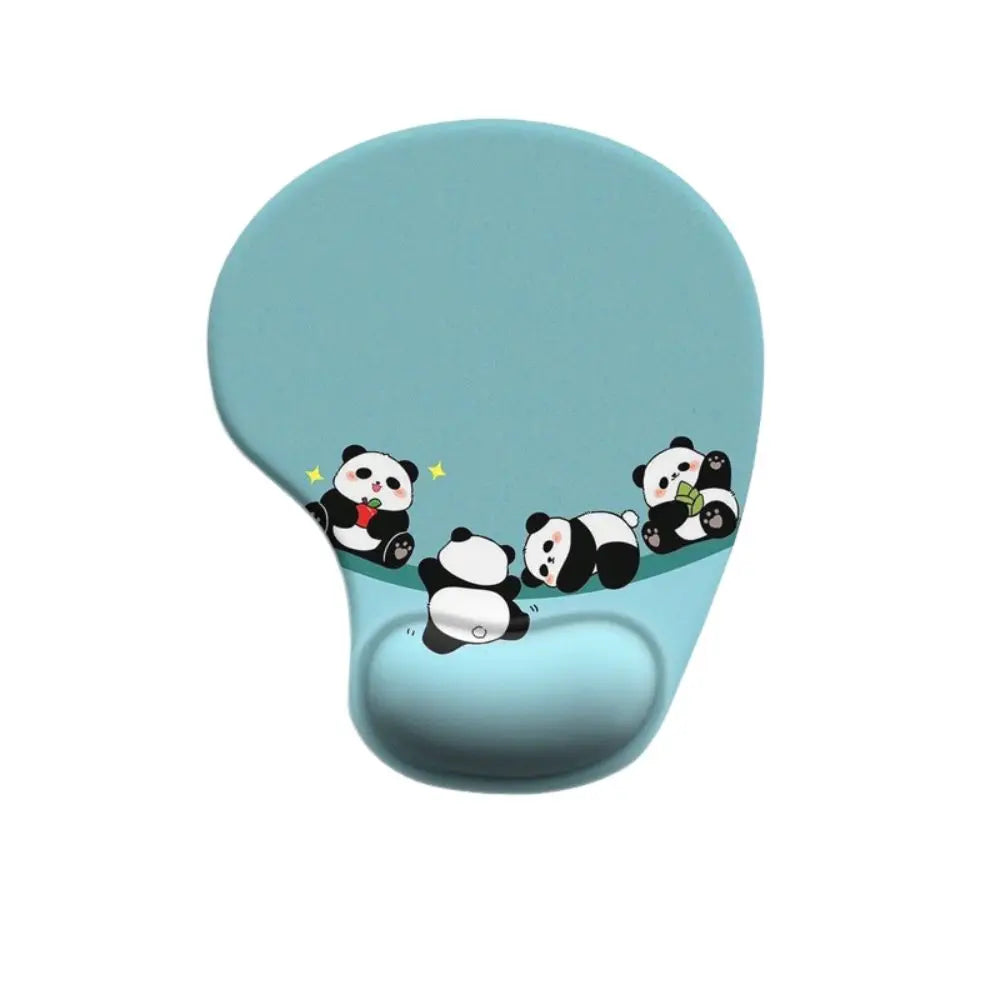 Cartoon Animal Mouse Pad with Wrist Rest – Non-Slip Silicone, Ergonomic, Cute Design