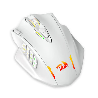 Redragon M913 Gaming Mouse – 16000 DPI, 16 Buttons, Wired & 2.4GHz Wireless, RGB, Black/White