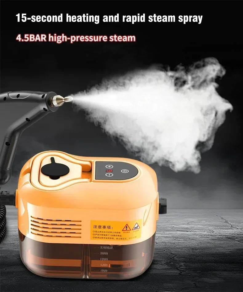 Portable Handheld Steam Cleaner 220V – High Pressure Multifunctional for AC, Kitchen Hood & Car