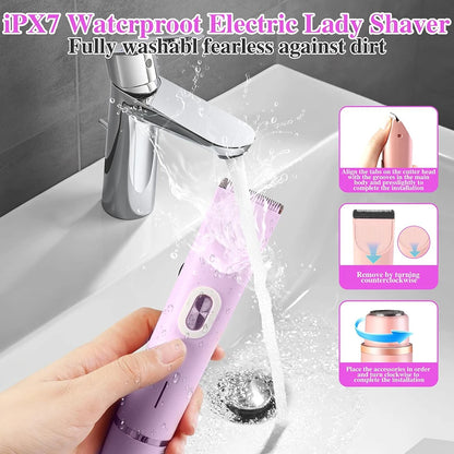 Electric Shaver for Women | Painless Hair Removal | Leg, Bikini & Facial Epilator