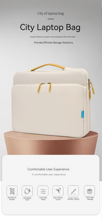 Waterproof Laptop Sleeve Bag 13.3"–15.6" — Portable Travel Carrying Case for MacBook Air/Pro