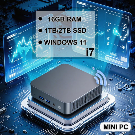 Mini PC Intel Core i7-4510U – Triple Display, 16GB RAM, up to 2TB SSD, Windows 11