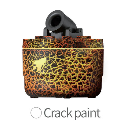 Volcanic Crack Light Aroma Humidifier – Desktop Ring Spray Aromatherapy Diffuser (White & Black)