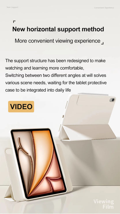 SZEGYCHX 720° Rotating iPad Case | PU Leather | Magnetic | Fits Pro, Air, Mini, iPad 7–11th Gen