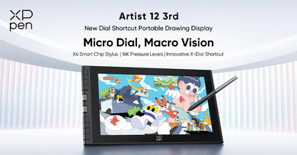 XPPen Artist 12 Pro 11.6-inch graphics drawing tablet with display, pressure sensitivity, and tilt support for digital art.