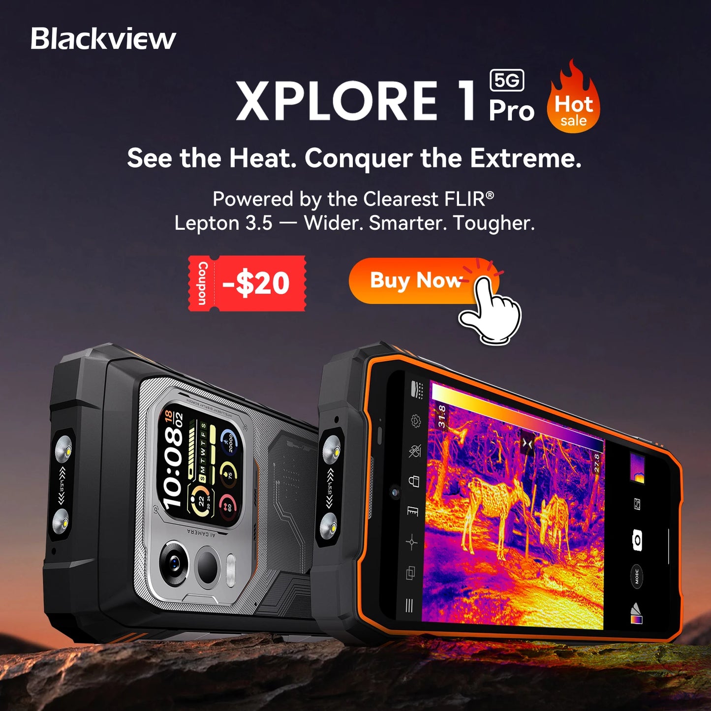 Blackview Active 10 Pro Rugged Tablet – 5G, 11" FHD+, 12GB+512GB, 30000mAh, 108MP