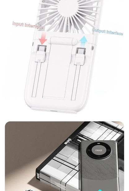 Portable Foldable USB Neck Fan 2025 – Handheld Semiconductor Cooling, Outdoor & Desktop