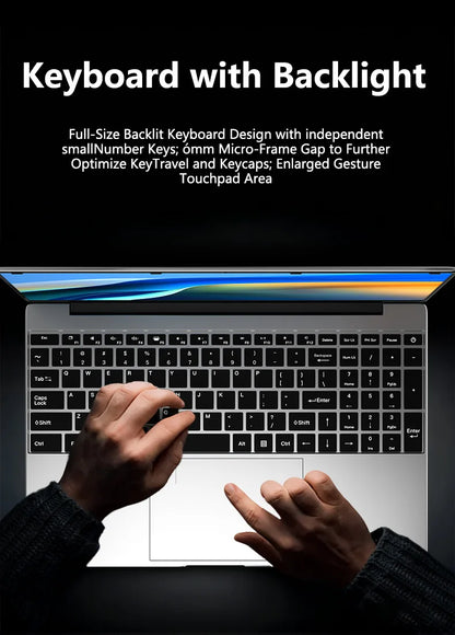 LENO 15.6" Laptop | Intel Pentium | 16–32GB RAM | Up to 2TB SSD | Windows 11 Pro | FHD Display | Office & Study